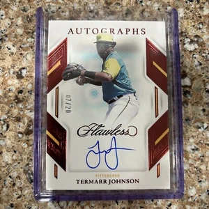 2023 Panini Flawless Termarr Johnson Rookie Auto on Card Autograph #7/20 - Picture 1 of 2