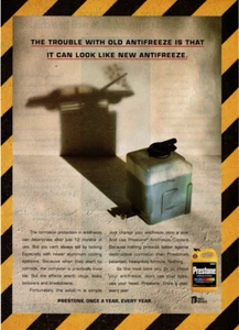 1993 Vintage Print Ad Prestone The Trouble With Old Antifreeze is that Coolant - Picture 1 of 2