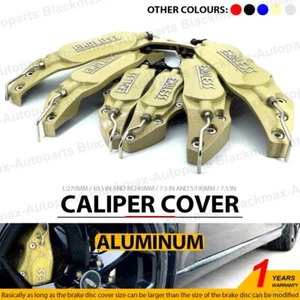 Gold ENDLESS Style Brake Caliper Covers Universal Car Disc Front Rear Kit L+M+S - Picture 1 of 10