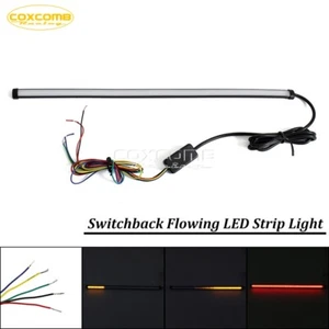 Switchback Flowing LED Strip Light Sequential Turn Signal Lamp Universal Bike - Picture 1 of 12