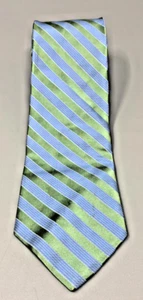 Cravatta Tommy Hilfiger a righe blu e verde - Foto 1 di 4