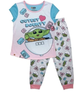 Lego Baby Yoda 2 piece Girls pajama set, size 4/5 7/8 NIP Flame Resistant - Picture 1 of 1