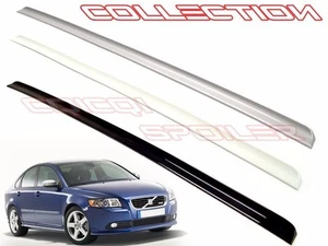 Matte Black Trunk Lip Spoiler for Volvo 2005~2012 S40 Sedan ◎ - Picture 1 of 4