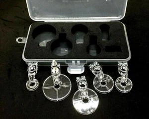 Clear Echo Foot Set of Sizes 3/8", 1/2", 5/8", 3/4", 7/8" f/Handi Quilter M/cs - Bild 1 von 4