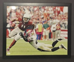 Larry Fitzgerald Signed Autographed 16x20 Framed Full Signature JSA COA - Picture 1 of 7