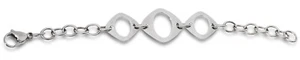 Brazalete Eichmüller 21 cm acero inoxidable pulido brazalete acortable - Imagen 1 de 2
