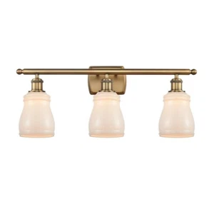 Innovations 3W 391 Ellery 3 Light Bath, B Brass/White - 516-3W-BB-G391 - Picture 1 of 1