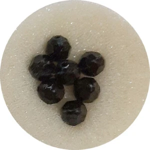 Kristallschliffperlen Rundperlen schwarz  6 mm - 7 Stück - Bild 1 von 1