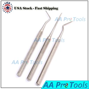 3 Apical Root Tip Picks Dental Elevator Left, Right and Straight Instruments - Picture 1 of 2
