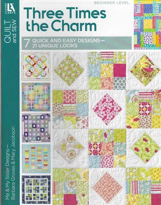 3 TIMES THE CHARM ~ Book 1 ~ 7 Quick and Easy Beginner Quilt Designs - Изображение 1 из 4