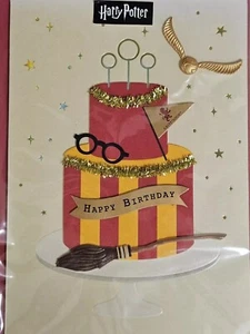 Brandneu versiegelt Harry Potter Happy Birthday Kuchen mit goldenem Schnatz Papyrus - Bild 1 von 1
