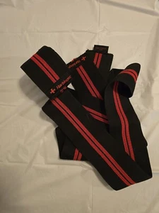 Harbinger Red Line Black Knee Wraps Competition Grade Extended 78" Long - 13286 - Picture 1 of 1