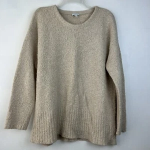Pure Jill Pullover Damen M Wollmischung Fuzzy Crewneck Ivory Capsule Minimalistisch - Bild 1 von 7