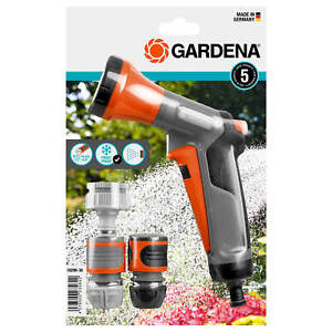 Gardena Classic 4 Piece Water Spray Gun Set & Fittings. Brand new and sealed
