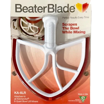 NewMetro KA-6LR Mezclador Batidor Hoja Funciona con la mayoría y KitchenAid 6 cuartos Elevador de cuenco Foto 1 de 4