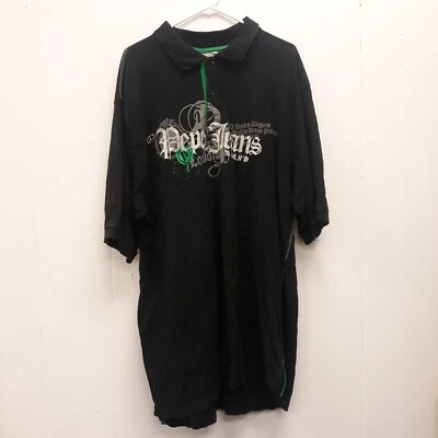 Camiseta Pepe Jeans London Logotipos Para Hombre Talla 3XL Negra Sobre Teñida Blanco Gráfico Foto 1 de 4