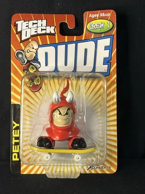 Tech Deck Dude Skate Crew 1 PETEY Skateboard Juguete Figura De Colección 2000 ~ ¡Nuevo! Teck Foto 1 de 2