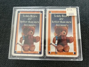 Neu Teddybären sind besser als Männer, weil Spielkarten 2 Decks Belgien versiegelt - Bild 1 von 8