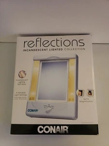Conair Reflections Cosmetic Mirror Incandescent Lighted 1X/5X + 4 Light Settings - Picture 1 of 11