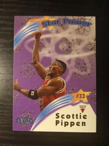 Inserto Scottie Pippen 1997-98 Fleer Ultra STAR POWER #14 Bulls HOF spedizione gratuita!! - Foto 1 di 2