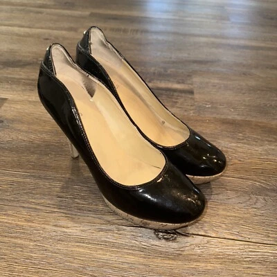 Zapatos de salón con plataforma Guess Stiletto charol negro talla 10M  Foto 1 de 4