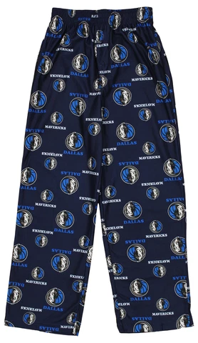 Outerstuff NBA Youth (4-16) Dallas Mavericks All-Over Print Lounge Pant, Blue Cover