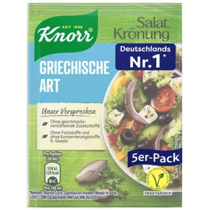 Knorr Salatkrönung Griechische Art klares Dressing 5x 9g 5er - Picture 1 of 1