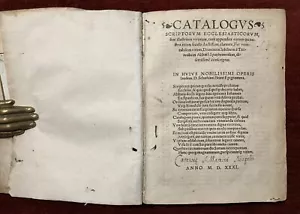 Catalogus Scriptorum Ecclesiasticorum Trithemius Okkultismus 1531 - Bild 1 von 8