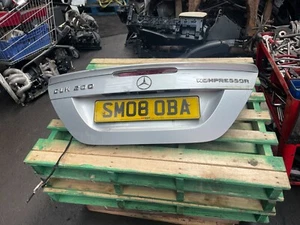 MERCEDES CLK W209 CONVERTIBLE TAILGATE BOOT LID SILVER 2002 - 2009 (AJ-7) - Picture 1 of 9
