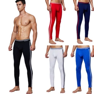Seobean Para Hombre Cálido Largo Johns Ropa Interior Algodón Legging Pantalones Térmicos - Imagen 1 de 6