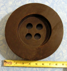 GROßE 8 1/2" Holz Knopf Wandbehang Deko Nähen Handwerk Zimmer Dekoration - Bild 1 von 3
