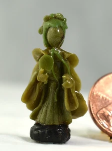 PUPPENHAUS MINIATUR Handwerker KRUPICK geformte GEISHA asiatische Figur Faux Jade - Bild 1 von 5
