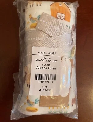 Manta de envoltura Angel Dear Alpaca Farm nueva con etiquetas Foto 1 de 2