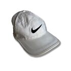 Nike Dri-Fit Hat Adult OS Adjustable Swoosh Golf Training Vintage White