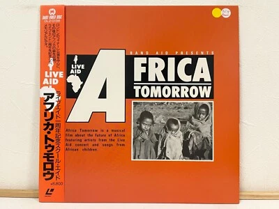 Africa Tomorrow: Live Aid Laserdisc LD Japan Band Aid David Bowie DLZ-0138 W/Obi - Image 1 of 3