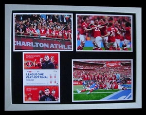 PANTALLA ENMARCADA CHARLTON ATHLETIC WIN PLAY OFF FINAL 2025 LTD + ENVÍO EXPRESS MUNDIAL - Imagen 1 de 7