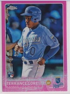 2015 Topps Chrome Pink Refractors #130 Terrance Gore RC