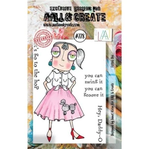 AALL and Create Clear Stamps Janet Klein Fifties Dee  #778 - Picture 1 of 1