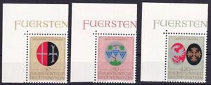 Liechtenstein 548 - 550 postfrisch, Wappen