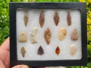Native American Artifacts Brewster County, Texas Framed Display - Picture 1 of 9