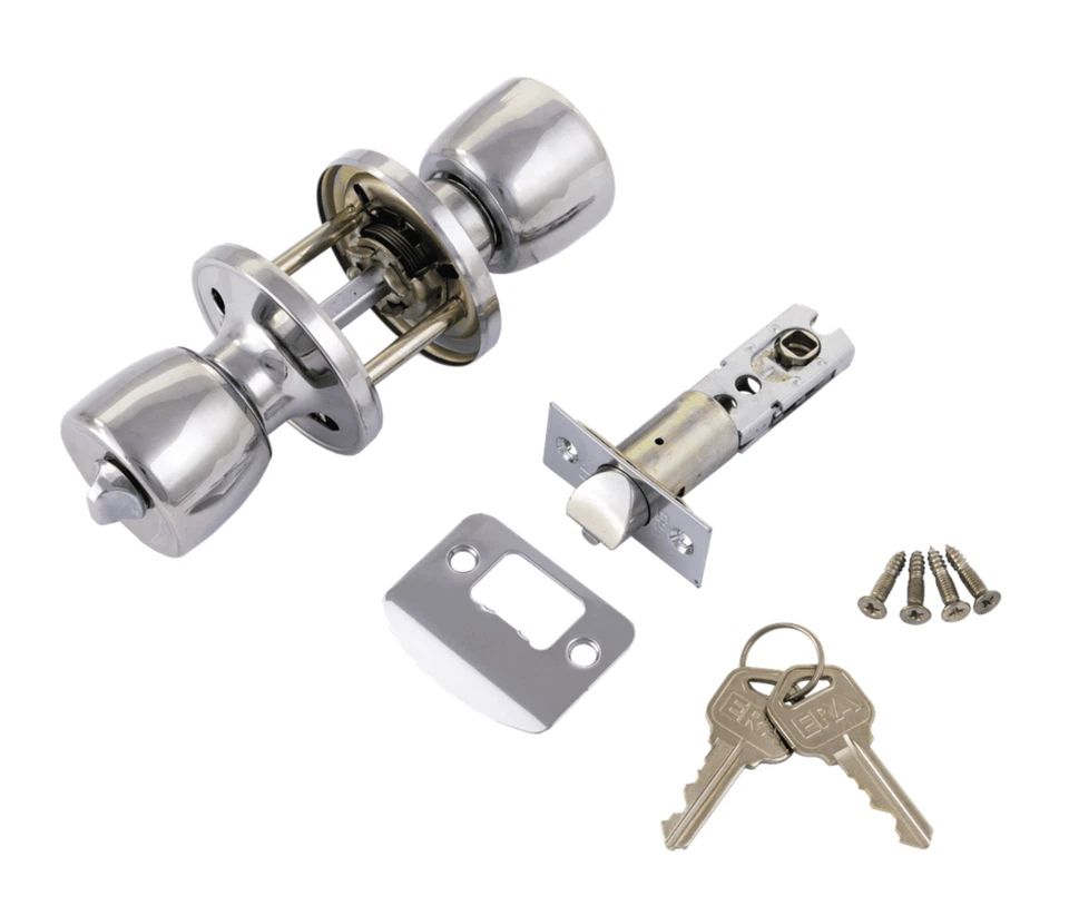ERA 166-62 Entrance Knobset - Chrome - Image 1 of 1