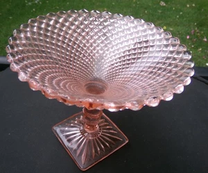 Vintage Depression Glass Miss America Pink Candy Pedestal Compote/Dish - Picture 1 of 3