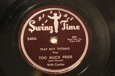 JUMP BLUES  PLAY BOY THOMAS COMBO Too Much Pride SWING TIME 340 E+ - Imagem 1 de 4