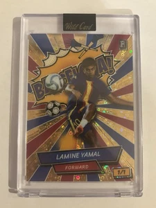 2024 Wild Card Comix Lamine Yamal RC 1/1 Oro Barcellona Sigillato - Foto 1 di 2