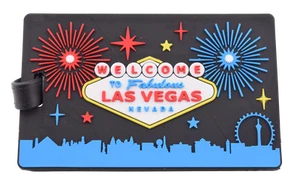 Las Vegas Sign Black Luggage Tag Souvenirs Travel Gifts - Picture 1 of 5