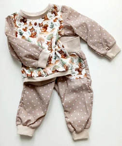 NUEVO * Conjunto de bebé * T. 74 * Camiseta de manga larga * Pantalones de bebé * Ardilla - Imagen 1 de 5