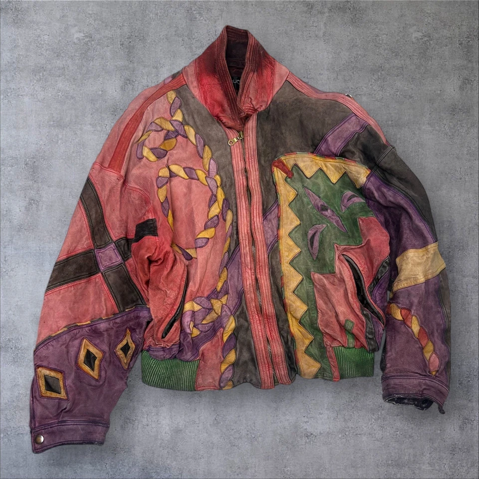 Antigo Distressed Pelle Pelle Marc Buchanan Design Exclusivo Tamanho 18 X 24 - Imagem 1 de 4