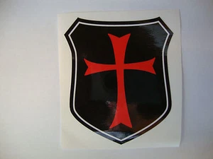 2 x MASONIC   WINDOW STICKERS MOTORBIKE HELMET STICKERS  RED BLACK - Picture 1 of 1