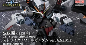 BANDAI Robot Spirits Gundam SEED GAT-X105E Strike Noir Ver. Figurina A.N.I.M.E - Foto 1 di 7