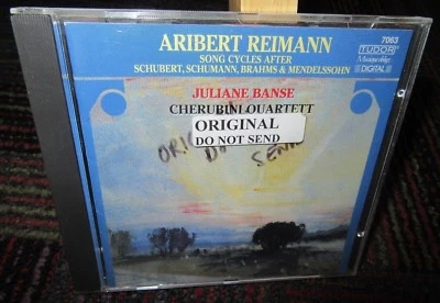 ARIBERT REIMANN: SONG CYCLES AFTER SCHUBERT, SCHUMANN, BRAHMS & MENDELSSOHN, GUC Foto 1 de 2